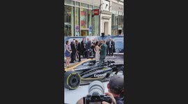 Brad Pitt arrives at the European Premiere of F1 The Movie in London