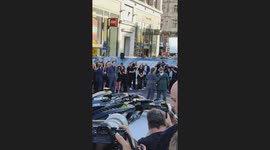 Tom Cruise and Brad Pitt arrives at the European Premiere of F1 The Movie in London