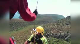 Italy: Helicopter Rescue Saves Lost Hiker On Remote Island Trail
