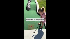 Mini-golf magic: 4-year-old swings for her first hole-in-one