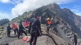 Search continues for Brazilian tourist, 26, trapped in volcano in Indonesia