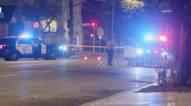 US, Los Angeles: Florence-Firestone 1 Person Shot on Sidewalk