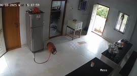 LPG cylinder goes berserk causing fire in woman's kitchen