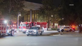 US, Los Angeles: Chino Hills Fire At City Hall