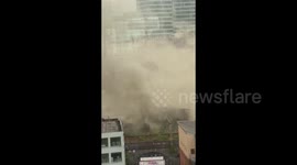 UK: The historic Hotspur Press site in central Manchester is hit by a massive fire