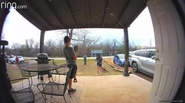 Dog Zoomies Topple Girl