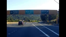 Car Loses Control on Highway 24