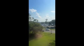 POV video of taking the Monorail to EPCOT in Walt Disney World in Florida