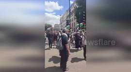 Palestine supporters protest in London over 'terror organisation' label