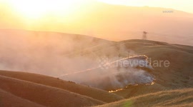 US, Bakersfield: Bakersfield 175-Acre Fire Out in Kern County After Early Morning Battle