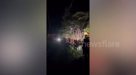 Landslide triggered by heavy rain kills three miners in the Philippines