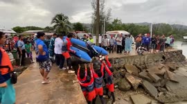 Fishing crew member found dead as boat capsizes in rough seas in Thailand