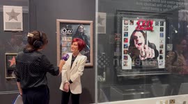 Sharon Osbourne appears at opening of world-first exhibition dedicated to Ozzy