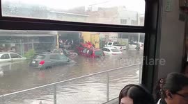 Mexico: Heavy Downpour Floods Streets in Guadalajara Metro Area 2