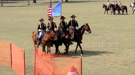 Calvary competition at Fort Reno in El Reno, Oklahoma USA