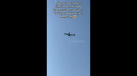 ✈️ ¡Momento de tensión en el aire! hoy en Las Vegas Vean este video… al avión le empieza a fallar el motor en pleno vuelo