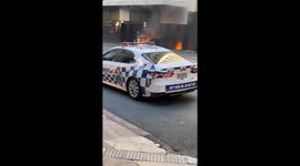 Brisbane CBD Queensland Australia Fire