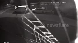 Moment suspected faulty battery causes electric car to explode