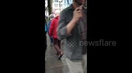 US: Marching through Bryan Park