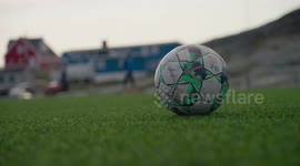 All day and all night, Greenlanders play soccer in 24-hour sunlight