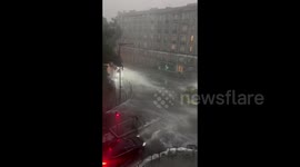 France: Severe Thunderstorm Batters Paris Streets