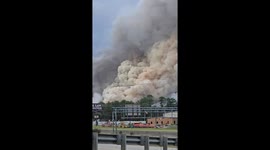 Interstate 20 closed after BioLab fire releases huge plumes of smoke east of Atlanta