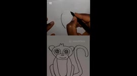 #shorts  In this step-by-step tutorial, you’ll learn how to draw a cute monkey in a simple and easy way! Perfect for kids, beginners, and anyone who loves fun animal drawings. No special skills needed — just grab your pencil and follow along!