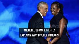 Michelle Obama expertly explains away divorce rumours