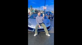 Woman proves ownership of Lamborghini Huracán in San Diego, California, USA