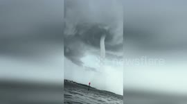 Twin Waterspouts Stun Boaters On Manatee River