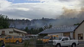 Canada: Grass Fire Breaks Out at Peterson Creek Park in Kamloops