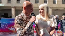 Nicki Chapman chats on the red carpet of the Tric Awards 2025