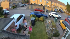 Seagull attacks family the moment they step outside their home