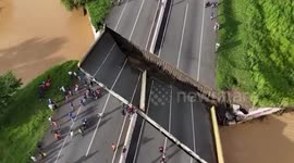 Bridge collapses amid heavy rain in Venezuela
