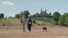 Londoners enjoy warm weather in Greenwich Park as UK braces for heatwave