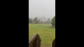 Severe thunderstorm lashes Cornwell, South Carolina