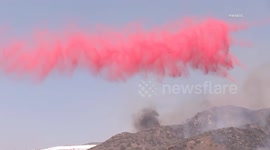 US, Los Angeles: Val Verde Jasper Fire Part 2
