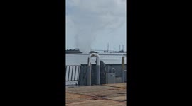 US: Waterspout Spotted in Leeville, Louisiana