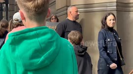 Drop Croc protest event outside Hermès shop, Sydney, Australia