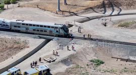 US: Train Crashes Truck Killing Driver in California Tragedy