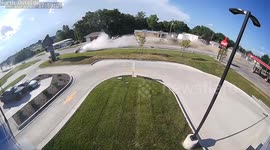 Driver Arrested After Car Wash Crash in Harrisonville, Missouri