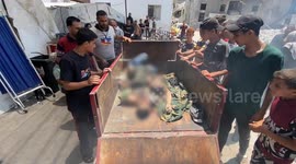 Israeli airstrike target Gaza market, killing at least 11