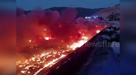 Italy: Toxic Waste Fire Sparks Emergency Response At Italian Landfill In Vado Ligure