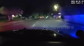 US: Police Pull Woman From Burning Car After Fiery Crash Ends Chase In Sacramento