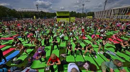 Russia: Thousands attend fitness festival in Moscow