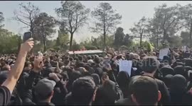 Iran: Funeral procession for Brigadier-General Ali Hajizadeh is held in Tehran