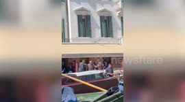 Amazon founder Jeff Bezos spotted on boat in Venice following star-studded wedding