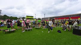 Russia: Hundreds join ‘Jumping for Health’ event at Moscow’s Luzhniki Complex