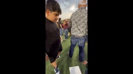 Stephanie Eguiarte’s brother came to surprise her for her senior graduation in Andrews tx she was so surprised after being told he was not going to be able to make it.