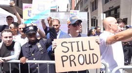 US: New York Pride parade on a theme 'Rise Up: Pride in Protest'